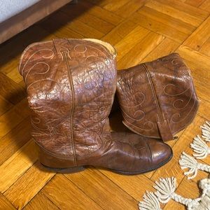 Men’s Brown Leather Nocona Cowboy Boots